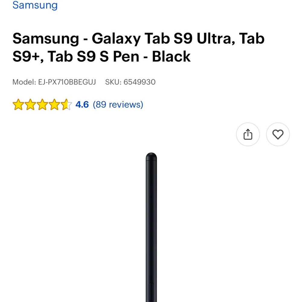 Samsung Galaxy Tab S9 Ultra - Sleek Black Finish
